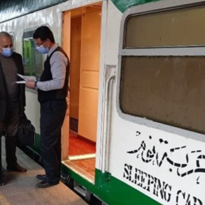 Lůžkový vlak v Egyptě